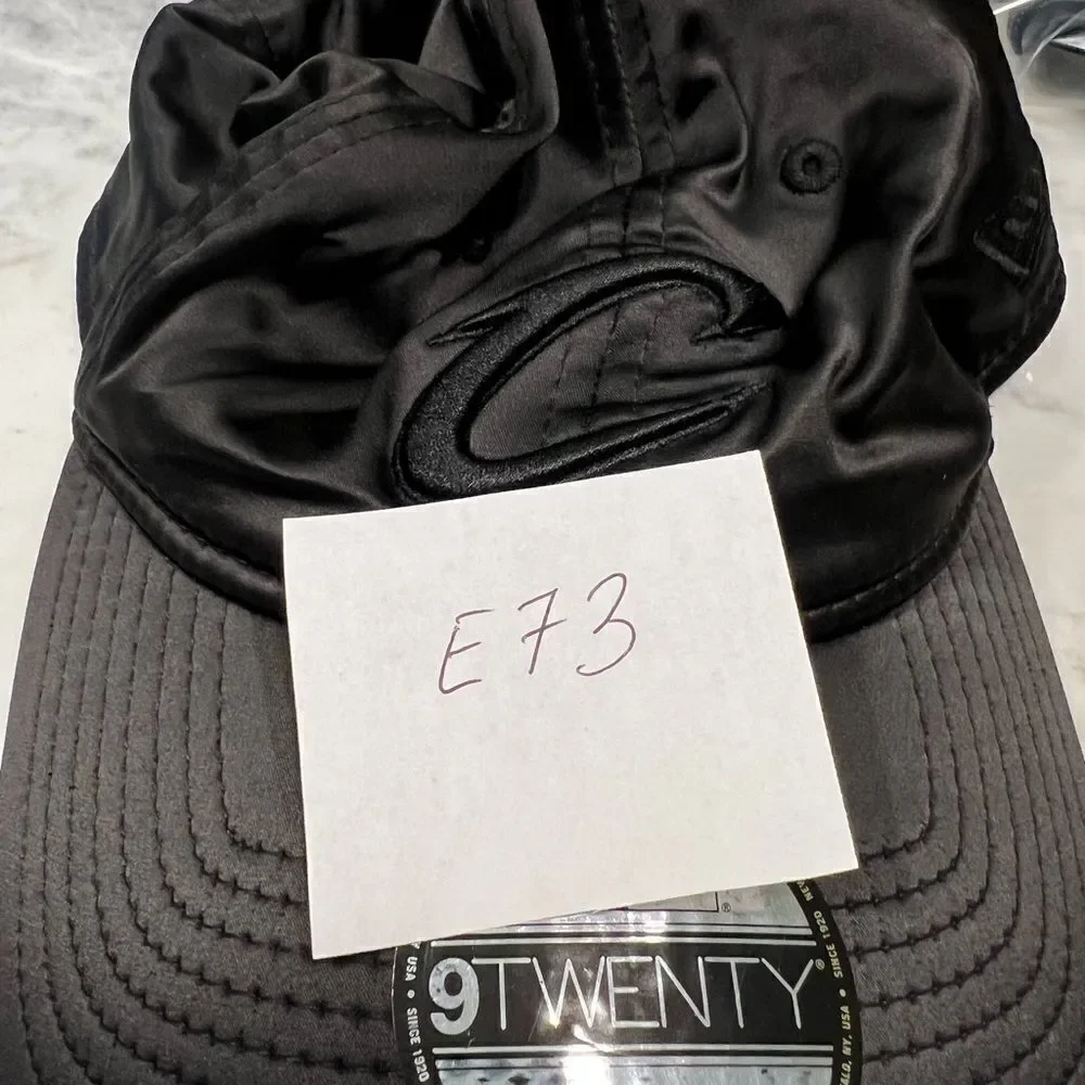 New Era Black satin baseball cap